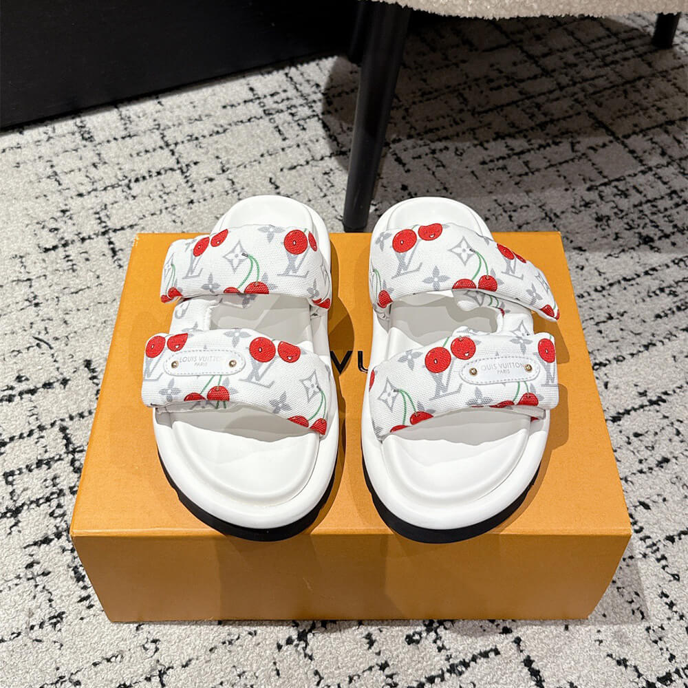 LV x TM Pool Pillow Flat Comfort Mule