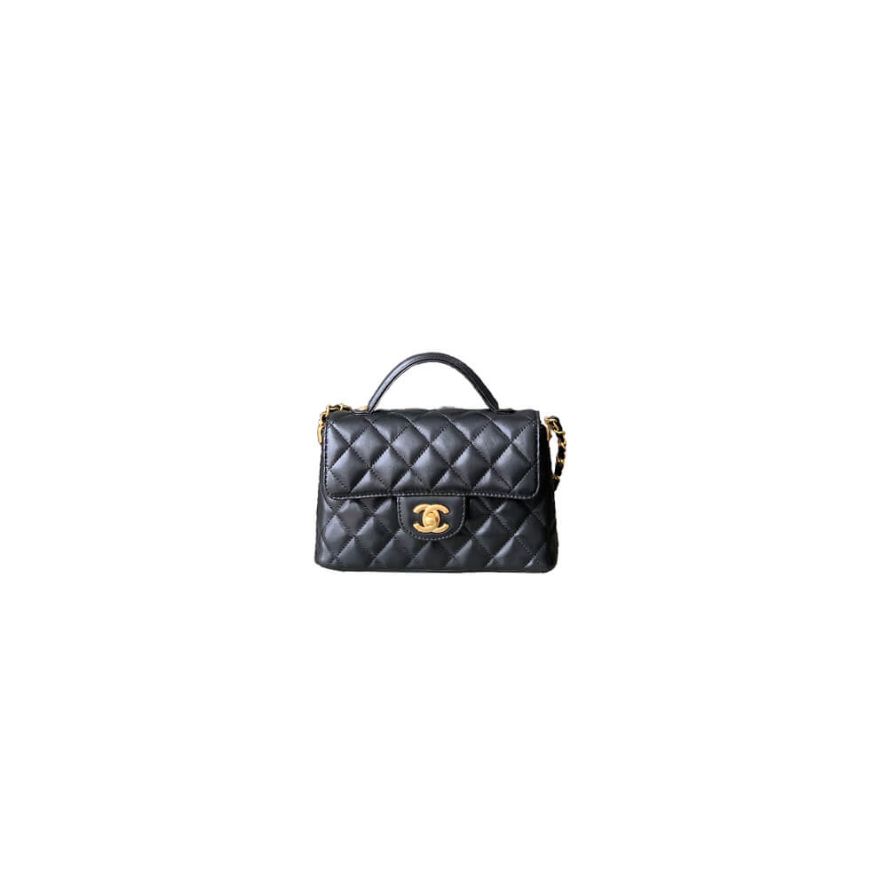 CHANEL Small Flap Bag with Top Handle(HIGH-END GRADE)