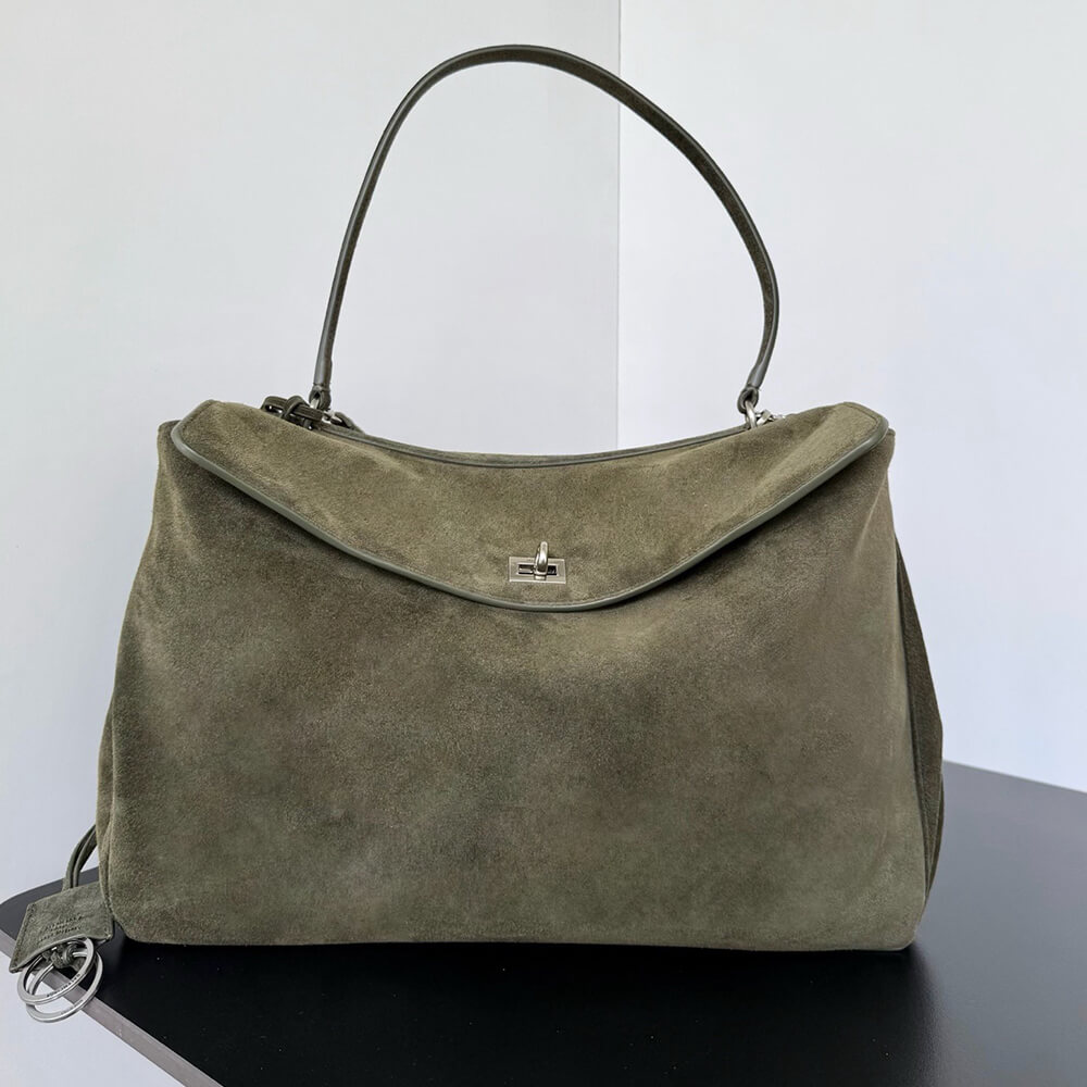 Balenciaga Rodeo Handbag Large Suede(HIGH-END GRADE)