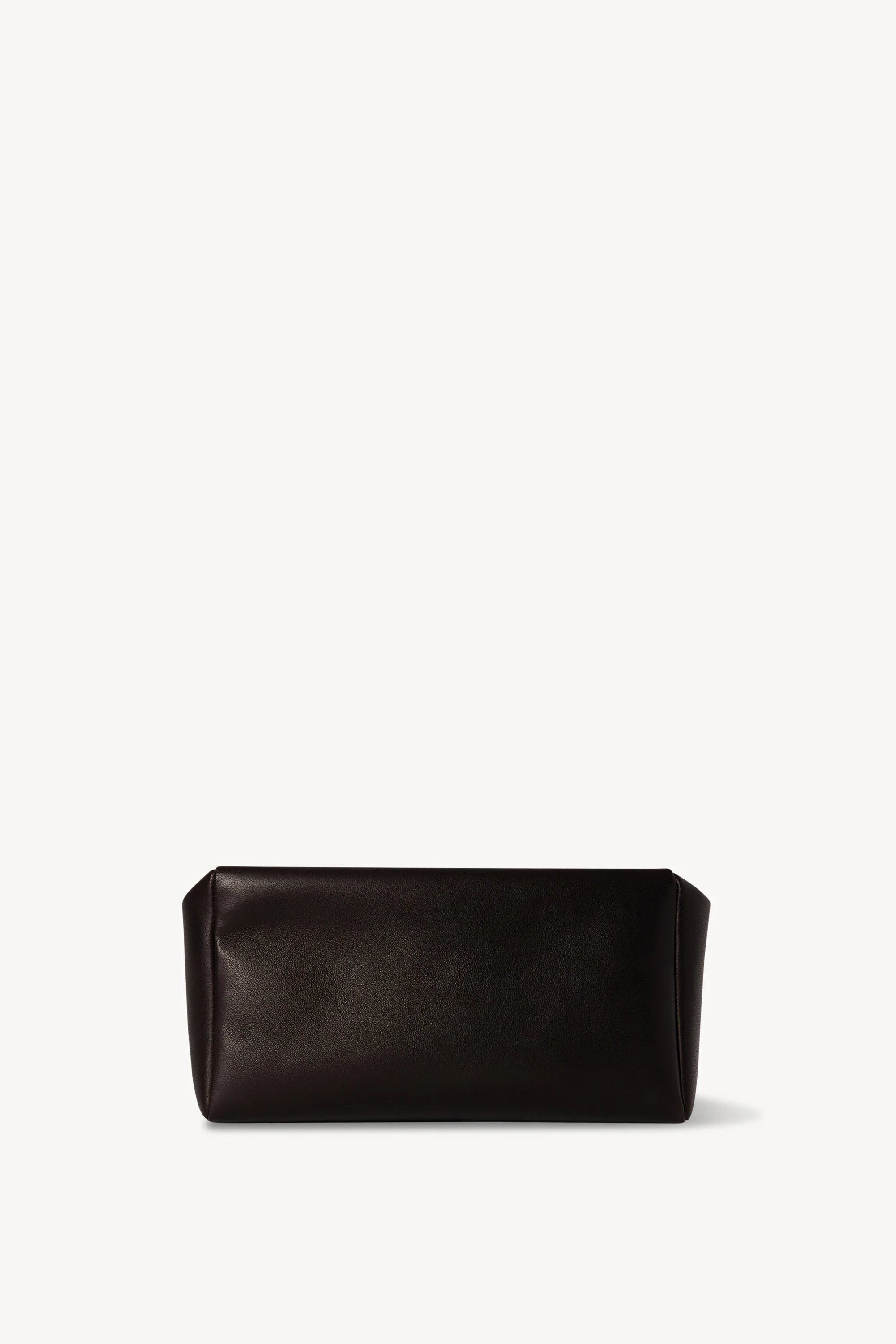 Squared Compact Clutch Bag in Leather